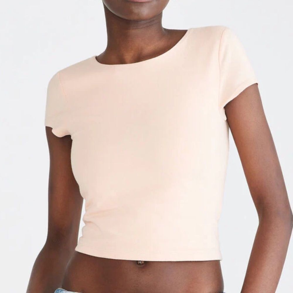 Arie Open back baby tee from American Eagle XL